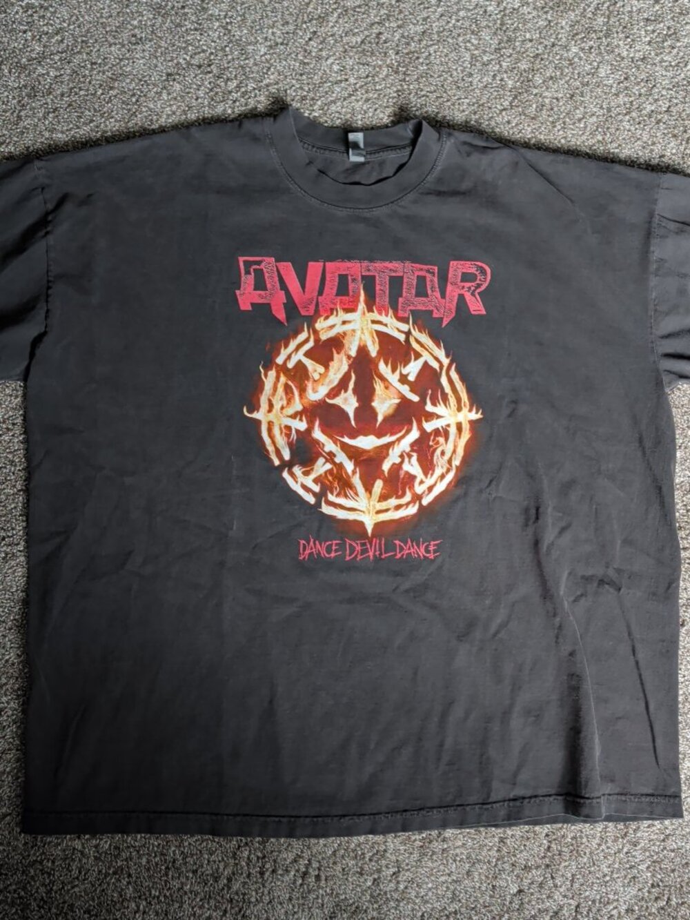 Avatar - Dance Devil Dance - Faded Black 3XL Short Sleeve Metal/Rock/Music Tee